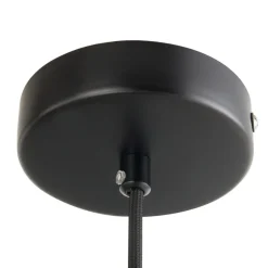 Lucande-pendel Diborah, røggrå, glas, 90 cm, G9