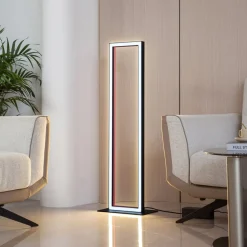 Lucande Smart LED-gulvlampe Tjado, RGB, CCT, fjernbetjening