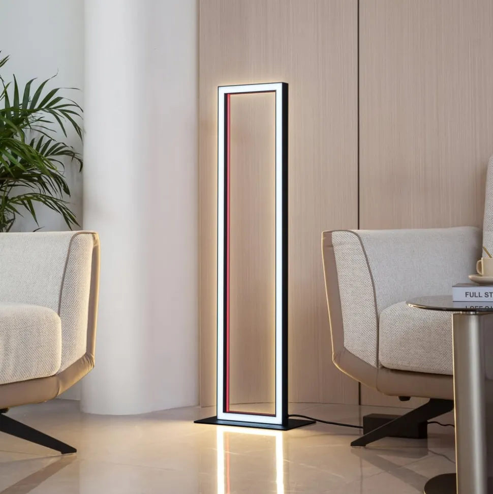 Lucande Smart LED-gulvlampe Tjado, RGB, CCT, fjernbetjening
