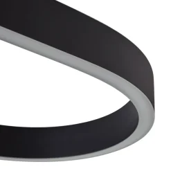 Lucande Smart LED-hængelampe Melinay, sort, CCT, Tuya