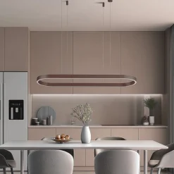 Lucande Smart LED-hængelampe Melinay, kaffe, CCT, Tuya