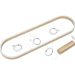 Lucande Smart LED-hængelampe Melinay, guld, CCT, Tuya