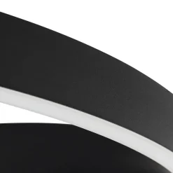 Lucande Smart LED-loftlampe Moise, sort, CCT, Tuya