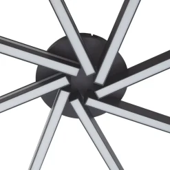 Lucande Smart LED-loftlampe Tjado, Ø70 cm, sort, RGBW