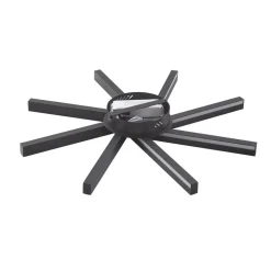 Lucande Smart LED-loftlampe Tjado, Ø70 cm, sort, RGBW