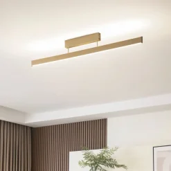 Lucande Smart LED-loftslampe Mylosh, guld, CCT, Tuya