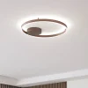 Lucande Smart LED-loftslampe Moise, kaffe, CCT, Tuya