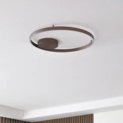 Lucande Smart LED-loftslampe Moise, kaffe, CCT, Tuya