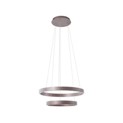 Lucande Smart LED-pendel Yonam, kaffe, 2-lys, Tuya
