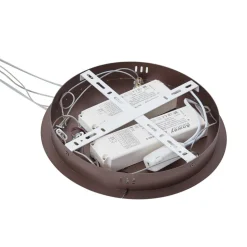 Lucande Smart LED-pendel Yonam, kaffe, 2-lys, Tuya