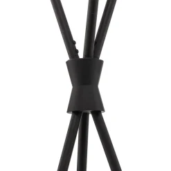 Lucande Sotiana gulvlampe, 3 glaskugler, sort