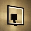 Lucande Square LED-væglampe, antracit, metal, IP65
