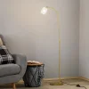 Lucande Taylan gulvlampe af jern, glasskærm