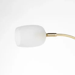 Lucande Taylan gulvlampe af jern, glasskærm