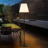 Lucande terrasselampe Jaimy, sort, aluminium, 150 cm