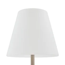 Lucande terrasselampe Jaimy, beige, metal, 150 cm, E27