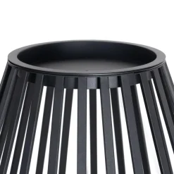 Lucande terrasselampe Marrin, sort, metal, Ø 46cm