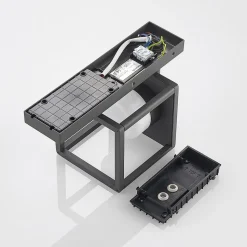 Lucande Timio udendørs væglampe, downlight, sensor, GX53, IP44
