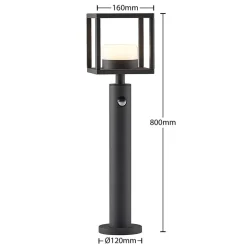 Lucande Timio vejlampe, 60cm, bevægelsessensor, GX53, IP44