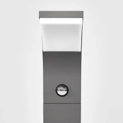 Lucande Timm LED-vejlampe, sensor, 60 cm, antracit, IP54
