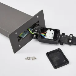 Lucande Timm LED-vejlampe, sensor, 60 cm, antracit, IP54