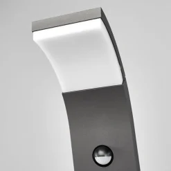 Lucande Timm LED-vejlampe, sensor, 100 cm, antracit, IP54