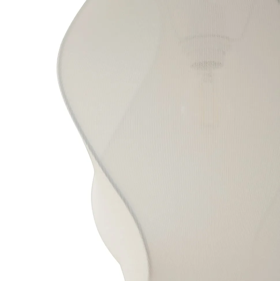 Lucande Tovina hængelampe, tekstil, hvid, Ø35cm