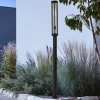 Lucande udendørslampe Alivaro, sort, 220 cm, E27, IP65