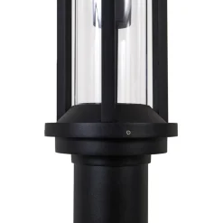 Lucande udendørslampe Alivaro, sort, 220 cm, E27, IP65