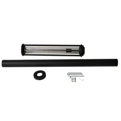 Lucande udendørslampe Alivaro, sort, 220 cm, E27, IP65