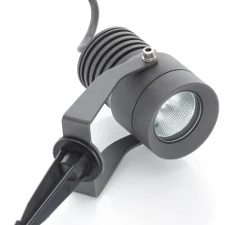 Lucande udendørs LED-spot Jon, jordspyd, justerbar, IP65