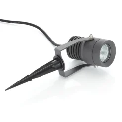 Lucande udendørs LED-spot Jon, jordspyd, justerbar, IP65