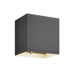 Lucande udendørs LED-væglampe Evie, 14 cm, antracit, op/ned