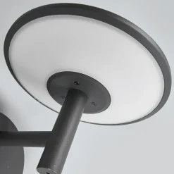 Lucande udendørs LED-væglampe Fenia, antracit, aluminium, IP65