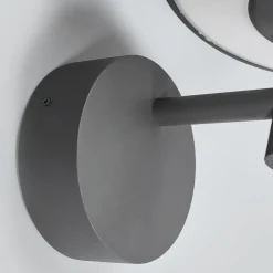 Lucande udendørs LED-væglampe Fenia, antracit, aluminium, IP65