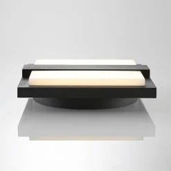 Lucande udendørs LED-væglampe Gylfi, 20 cm, antracit, aluminium