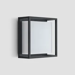 Lucande udendørs LED-væglampe Ilirian, antracit, aluminium, 25 cm