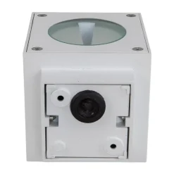 Lucande udendørs LED-væglampe Jarno, hvid, metal, 9 cm
