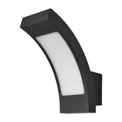 Lucande udendørs LED-væglampe Juvia, 19 cm, antracit, IP54