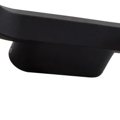 Lucande udendørs LED-væglampe LOOP, sort, IP44, metal