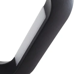 Lucande udendørs LED-væglampe LOOP, sort, IP44, metal