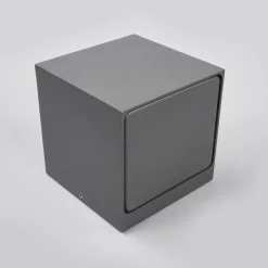 Lucande udendørs LED-væglampe Merjem, 12 cm, ned, IP54
