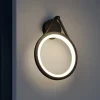 Lucande udendørs LED-væglampe Mirco, 30 cm, sort, IP65
