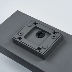 Lucande udendørs LED-væglampe Meja, sort, metal, IP54