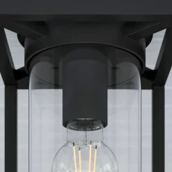 Lucande udendørs loftlampe Ferda, 29 cm, antracit, IP44