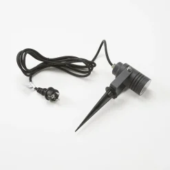 Lucande udendørs spotlampe Galina, sæt med 4, jordspyd, stik