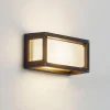Lucande udendørs væglampe Aurelien, grå, metal, 12,5 cm, IP54