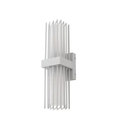 Lucande udendørs væglampe Chandan, 42 cm, hvid, metal, IP54