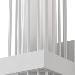 Lucande udendørs væglampe Chandan, 42 cm, hvid, metal, IP54
