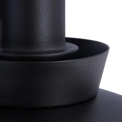 Lucande udendørs væglampe Thais, sort, metal, Ø 25 cm